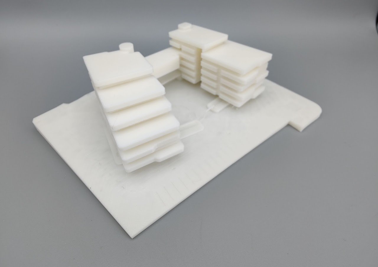 Maqueta NEOIKOS, residencia de estudiantes.